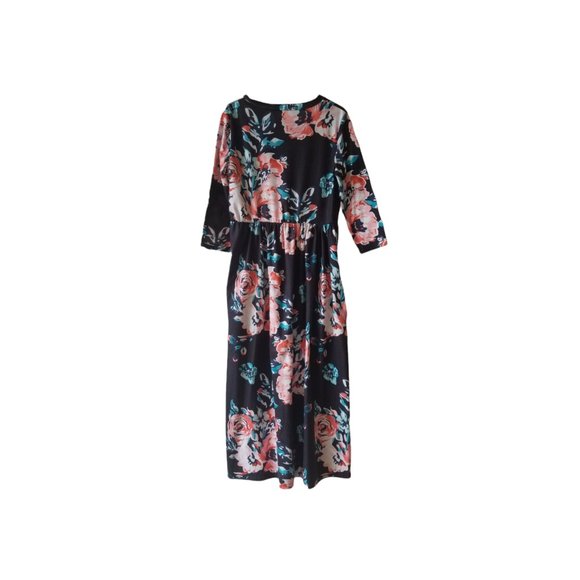 Girls Bohemian Floral Dress - Picture 2 of 4